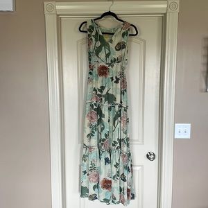 Boho floral tiered maxi dress women’s 8 from Anthropologie - like new